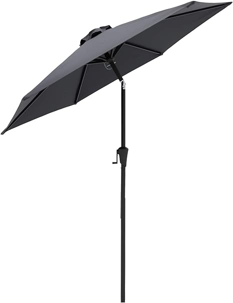 Photo 1 of 9 ft Outdoor Market Patio Table Umbrella with Tilt
