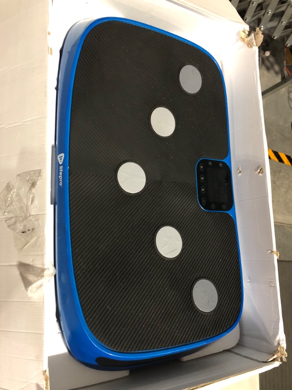 Photo 8 of *****PARTS ONLY****LIFEPRO RUMBLEX 4D VIBRATION PLATE EXERCISE MACHINE - TRIPLE MOTOR OSCILLATION, LINEAR, PULSATION + 3D/4D VIBRATION PLATFORM | WHOLE BODY VIBRATION MACHINE FOR HOME, WEIGHT LOSS & SHAPING BLUE
