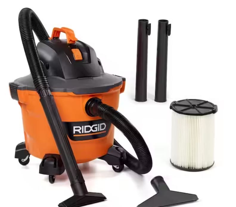 Photo 1 of RIDGID 9 Gallon 4.25 Peak HP NXT Wet/Dry Shop Vacuum with Filter, Locking Hose and Accessories
