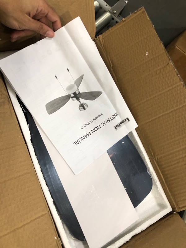 Photo 1 of Lcaoful Small Ceiling Fan with Light and Pull Chain Control, 36 Inch Black Ceiling Fan for Small Kitchen Bedroom Office, 3 Speeds Silent Reversible Motor and 3 Dual-Finsih Blades. Matte Black,36 inch,3 speeds AC Motor