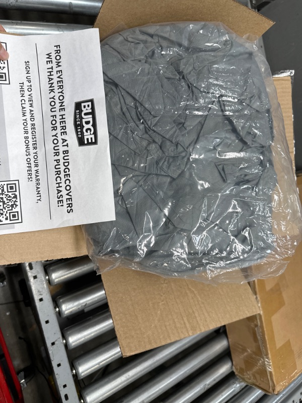 Photo 1 of Budge Lite Car Cover Dirtproof, Scratch Resistant, Breathable, Dustproof, Car Cover Fits Sedans up to 228", Gray Size 4: Fits Sedans up to 19'
