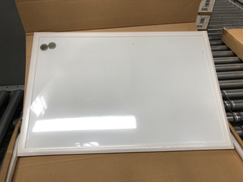 Photo 2 of U Brands Magnetic Dry Erase Board, 20 x 30 Inches, White Wood Frame (2071U00-01)
