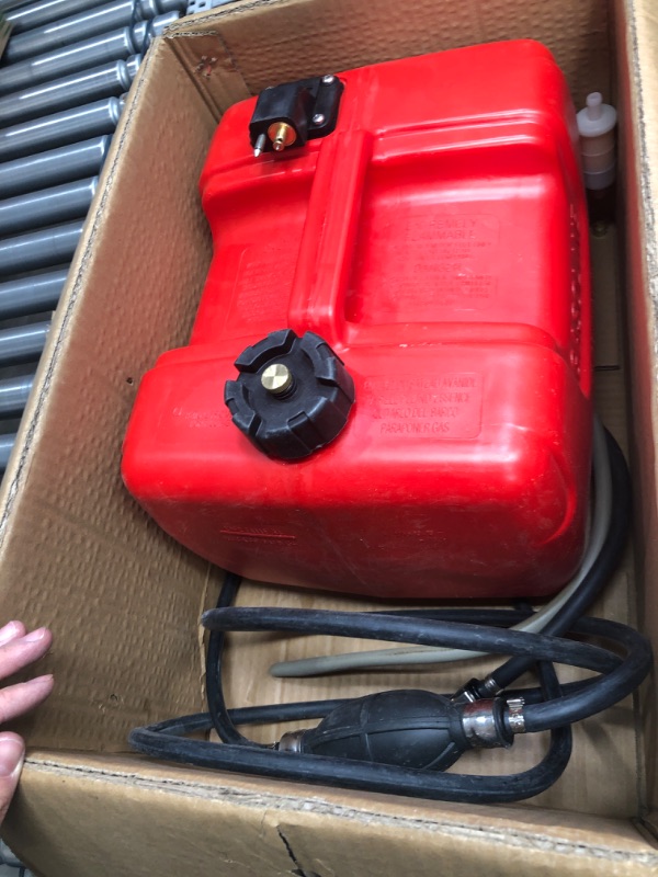 Photo 1 of BISupply Boat Fuel Tank 24L - Plastic Marine Outboard Boat Gas Tank with Hose