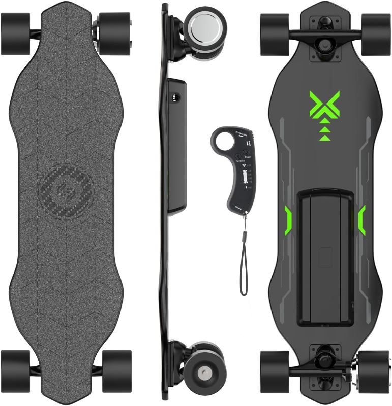 Photo 1 of 
isinwheel V6 Electric Skateboard, 450W Peak Power, 10 Miles Max Range, 12 MPH Top Speed, 264Lbs Max Load, 8 Layers Maple E-Skateboard with Wireless Remote...