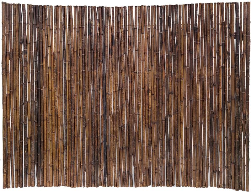 Photo 1 of 
Backyard X-Scapes Bamboo Fencing Rolls Decorative Fence Panel Caramel Brown 4 ft H x 8 ft L
Color:Caramel Brown
Size:1 in D x 48 in H x 96 in L
Pattern Name:Fence Panel