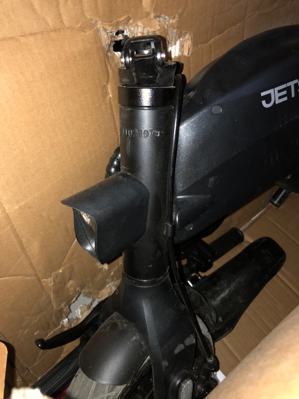 Photo 1 of [READ NOTES]
Jetson LX10 Folding Electric Bike, Includes Easy Folding Mechanism,250 Watt Motor, Top Speed of 15.5 mph, Twist Throttle,10" Wheels Onyx
