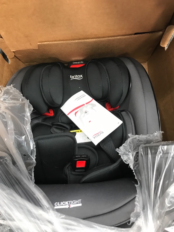 Photo 2 of Britax One4Life Convertible Car Seat, 10 Years of Use from 5 to 120 Pounds, Converts from Rear-Facing Infant Car Seat to Forward-Facing Booster Seat, Machine-Washable Fabric, Onyx Stone