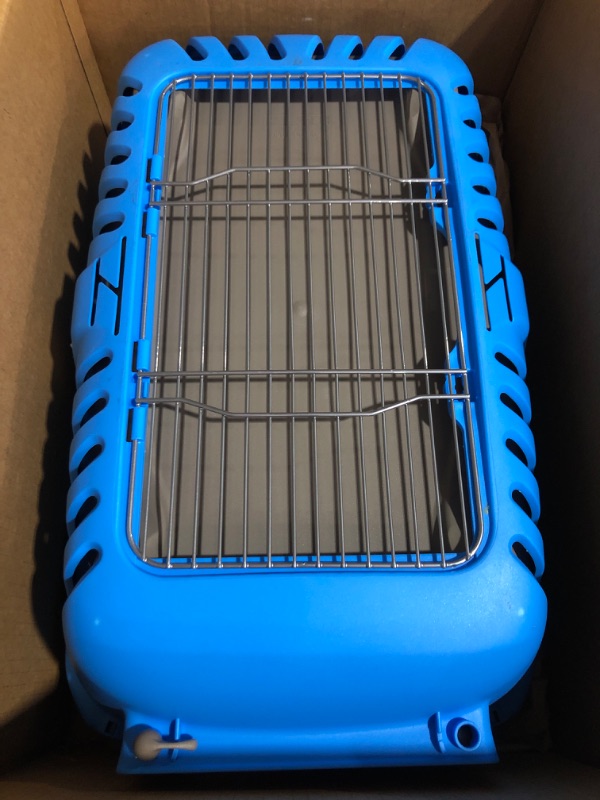 Photo 2 of * incomplete * sold for parts * 
Pet Carrier: Hard-Sided Dog Carrier, Cat Carrier, Small Animal Carrier in Blue