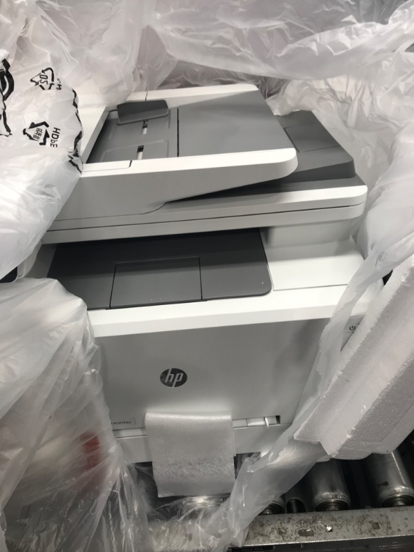 Photo 2 of HP Color LaserJet Pro M283fdw Wireless All-in-One Laser Printer, Remote Mobile Print, Scan & Copy, Duplex Printing, Works with Alexa (7KW75A), White