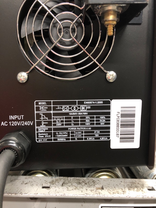 Photo 1 of **SEE NOTES**
LOTOS LTP5000D 50Amp Non-Touch Pilot Arc Plasma Cutter, Brown & Technology LCS22 Plasma Cutter Consumables Sets for Brown Color LT5000D and Brown Color CT520D (Pack of 22)