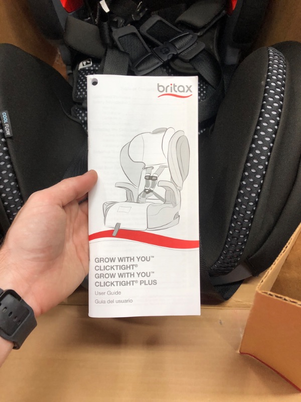 Photo 3 of Britax Grow with You ClickTight Harness-2-Booster Car Seat, Cool Flow Gray ClickTight Cool Flow Gray