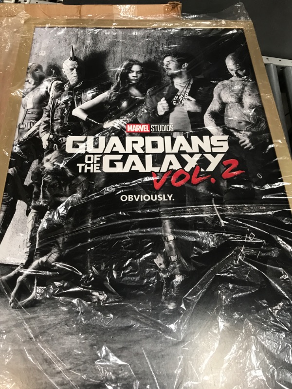 Photo 1 of GUARDIANS OF THE GALAXY Vol. 2 MOVIE POSTER ORIGINAL INTL Advance 27x40 framed