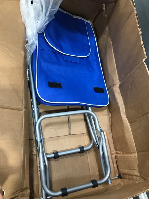 Photo 3 of * used * damaged * see all images *
New Home Era Heavy Duty Shopping Cart with Seat - Portable Cart with Waterproof Cart Cover - 