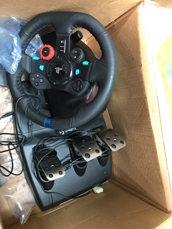 Photo 2 of PXN V900 Gaming Steering Wheel - 270/900° PC Racing Wheel with Linear Pedals & Left and Right Dual Vibration for Xbox Series X|S, PS4, 