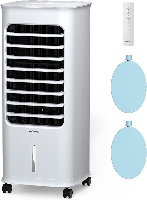 Photo 1 of Pro Breeze Evaporative Air Cooler For Room Cooling Fan - 3-in-1 Air Cooler Portable with 6 QTS Tank, 70° Oscillation & 7hr Timer - Portable Swamp Cooler with Remote Control