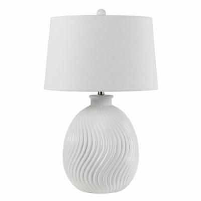 Photo 1 of 150W 3 Way Olbia Ceramic Table Lamp, CAL Lighting BO-2815TB 4065UWU (881973)
