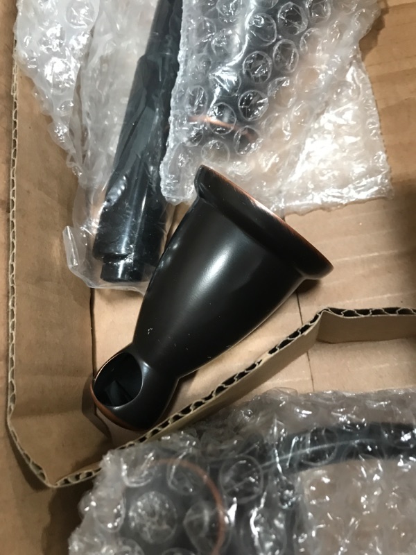 Photo 4 of *MISSING TOWEL BAR* *PARTS ONLY*Franklin Brass KIN3PC-ORB Kinla Bathroom Accessory Kit, 3 Pieces, Oil Rubbed Bronze , Oil-Rubbed Bronze 3-Piece Bath Accessory Set Oil Rubbed Bronze