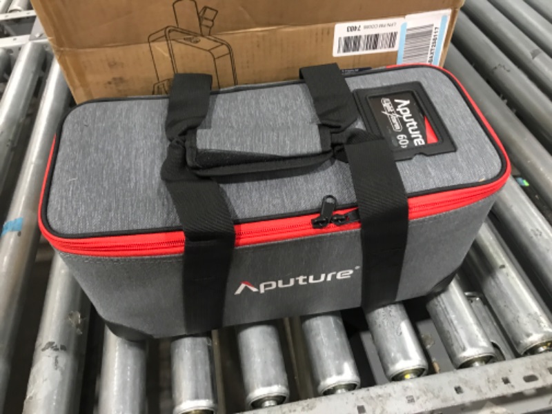 Photo 2 of Aputure 60x Aputure Light Storm LS 60x Bi-Color LED Light 30000lux @1m, CRI 95+ TLCI 95+Built-in 9 Lighting FX, Support NP-F970 Battery, Includes Barn Doors Support Sidus APP Control