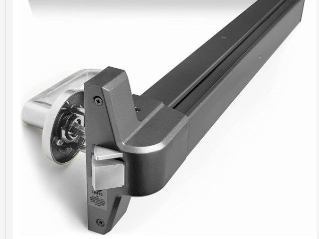 Photo 1 of Panic Bar - Push Bar for Exit Doors & Locking Lever with Keys - UL Listed Grade 1 - ADA Certified with Detailed Instructions (Black) - Fortstrong FS950