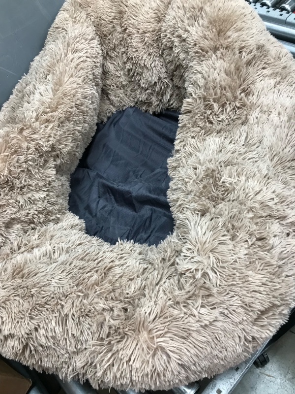 Photo 2 of 
Bedsure Calming Dog Bed for Large Dogs - Donut Washable Large Pet Bed, 36 inches Anti-Slip Round Fluffy Plush Faux Fur Dog Bed, Fits up to 100 lbs Pets, Coffee
Size:36x36x10 Inch (Pack of 1)
Color:Coffee