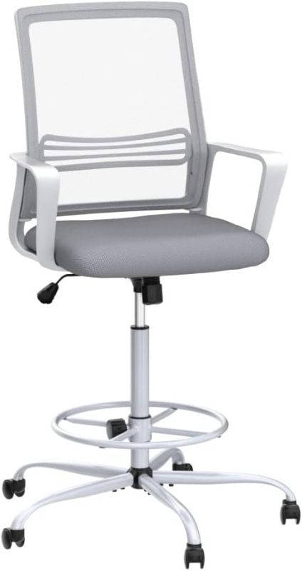 Photo 1 of 
 Photo for Reference Only*OLIXIS Office Mesh Chair, Grey
Size:18.5D x 17.72W x 53.54H in
Color:Grey