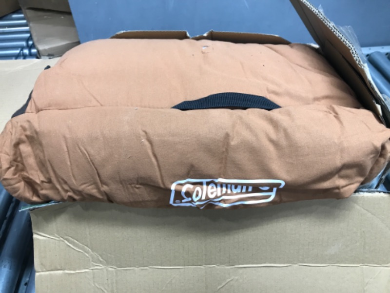 Photo 2 of *See Notes* Coleman Dunnock Cold Weather Adult Sleeping Bag , Brown, heights up to 6 feet 4 inch tall