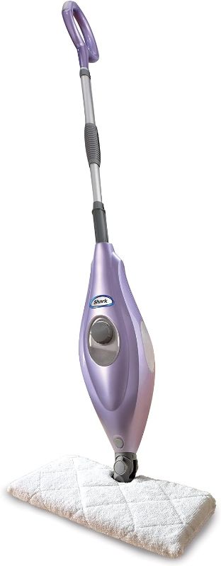 Photo 1 of Shark S3501 Steam Pocket Mop Hard Floor Cleaner, With Rectangle Head and 2 Washable Pads, Easy Maneuvering, Quick Drying, Soft-Grip Handle and Powerful Steam, Purple
