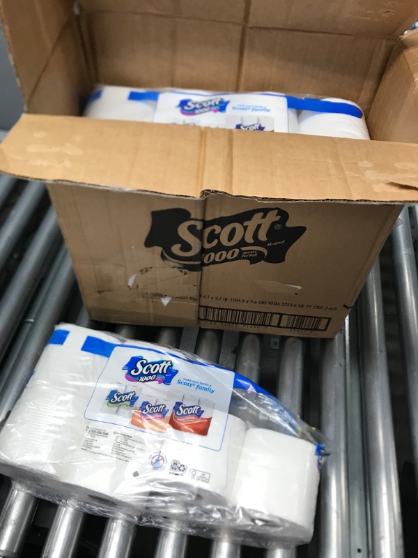 Photo 2 of *READ NOTES* Scott Trusted Clean Toilet Paper, 32 Regular Rolls, Septic-Safe Toilet Tissue, 1-Ply Rolls 8 Count (Pack of 4)