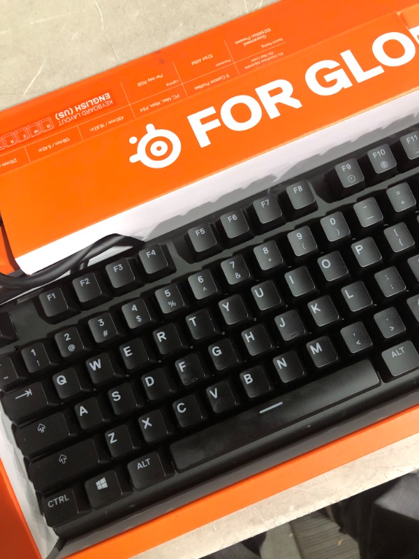 Photo 3 of SteelSeries Apex Pro Mechanical Gaming Keyboard – Adjustable Actuation Switches & Aerox 5 - Lightweight Gaming Mouse - 18000 CPI - TrueMove Air Optical Sensor -Ultra-lightweight Water Resistant Design