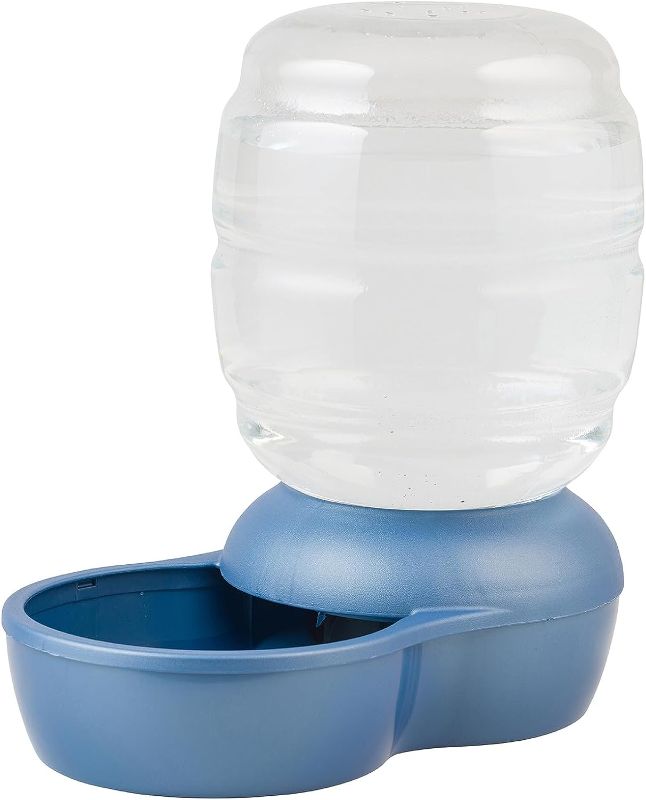 Photo 1 of 

Petmate Replendish Gravity Waterer With Microban for Cats and Dogs, 2.5 Gallons,Blue, Made in USA