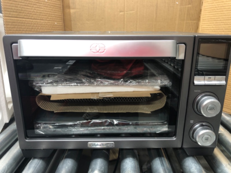 Photo 2 of * sold for parts * repair * fan doesn’t work *
Calphalon Air Fryer Oven, 11-in-1 Toaster Oven Air Fryer Combo, 26.4 QT/25 L, Fits 12" Pizza, Stainless Steel
