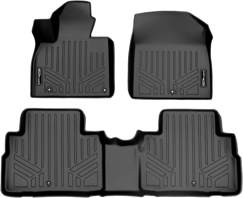 Photo 1 of 
SMARTLINER All Weather Custom Fit Black 2 Row Floor Mat Liner Set Compatible with 2020-2023 Kia Telluride with 2nd Row Bench or Bucket Seats with Center Console