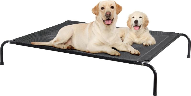 Photo 1 of 
Eterish Elevated Dog Bed for Small, Medium, Large Dogs and Pets, Raised Dog Bed with Durable Frame and Mesh, Dog Cot Bed with Rubber Feet for Indoor and...