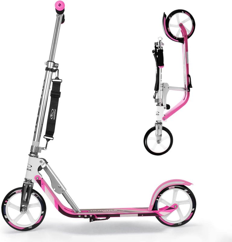 Photo 1 of 
HUDORA Scooter for Kids Ages 6-12 - Scooter for Kids 8 Years and Up, Scooters for Teens 12 Years and Up, Adult Scooter with Big Wheels, Lightweight Durable...
Color:Pink