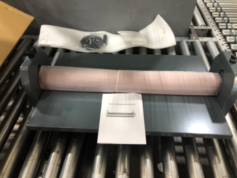 Photo 1 of *******DAMAGED***********39" Cold Laminator Machine Cold laminator Hand Crank Pressure Cold Roll laminator
