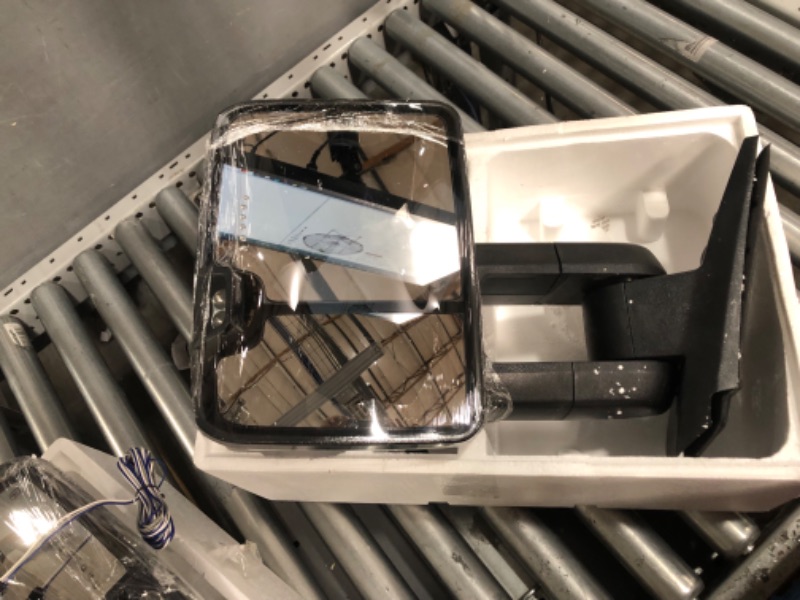 Photo 1 of NEW* Switchback Towing Mirror for Silverado Sierra - Compatible with 2014-2018 Chevy GMC 1500;2015-2019 Silverado Sierra 2500 HD 3500 HD with Power Adjusted Glass Heated Running & Turn Signal Lights Chrome SWITCHBACK Chrome/Smoke Lens-switchback lights