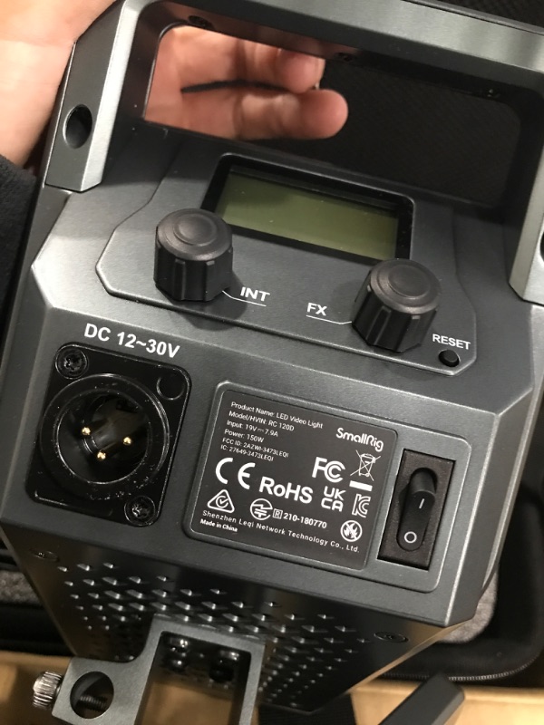 Photo 1 of SmallRig RC 120D 120W COB LED Video Light, 5600K, 62600Lux@1m On-Board and SmallGoGo App Control, TLCI 96+ CRI 95+, 9 Lighting Effects, Support AC Adapter and 14.4V/26V V-Mount Battery- 3470