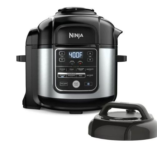 Photo 1 of Ninja Foodi 10-in-1 8-quart XL Pressure Cooker Air Fryer Multicooker, Stainless, OS400
