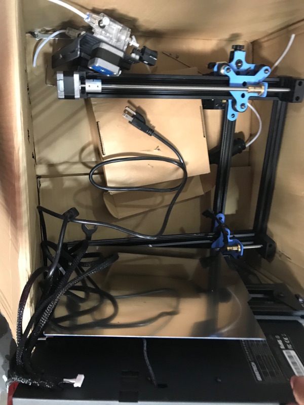 Photo 3 of Geeetech Mizar S FDM 3D Printers Support Klipper Firmware Digital Manual&Auto Leveling 3D Printer with Dual Z-axis for High Precision Ultra Silent 3D Printers with Breakage Detection Resume Printing B-Single extruder printer-Mizar S