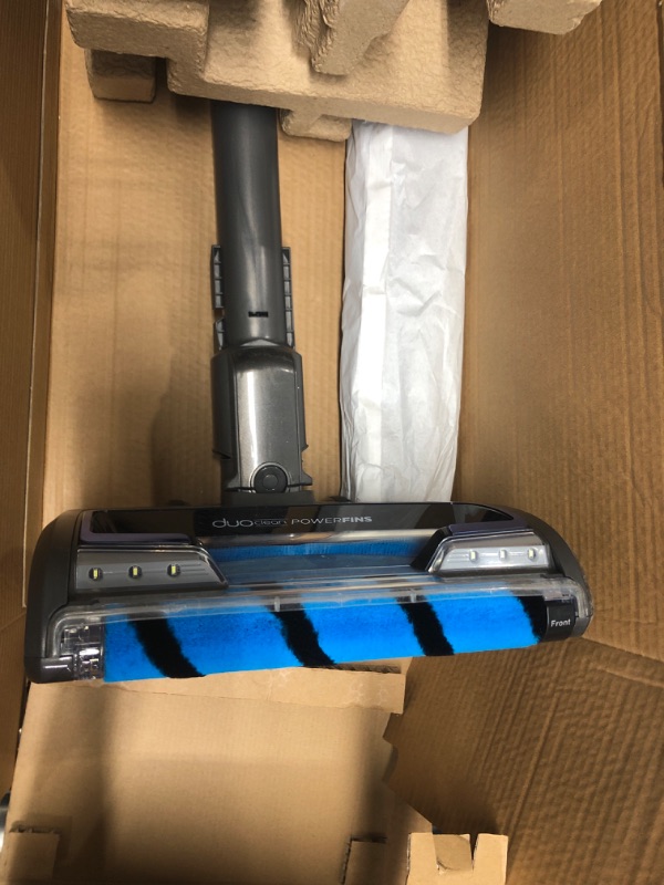 Photo 3 of Shark Vertex Pro Powered Lift-Away Cordless Vacuum with IQ Display, DuoClean PowerFins, Includes Crevice Tool, Pet Multi-Tool & Anti-Allergen Dusting Brush, 60min Runtime, Electric Blue