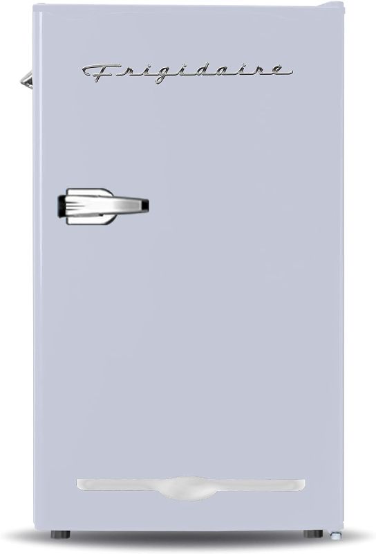 Photo 1 of Frigidaire EFR376-MOONBM Retro Bar Fridge Refrigerator with Side Bottle Opener, 3.2 cu. Ft, Moonbeam
