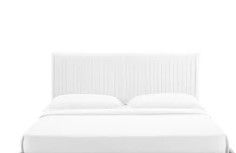 Photo 1 of ***INCOMPLETE*** DA4080149MKA WHITE UPHOLSTERED BED KING