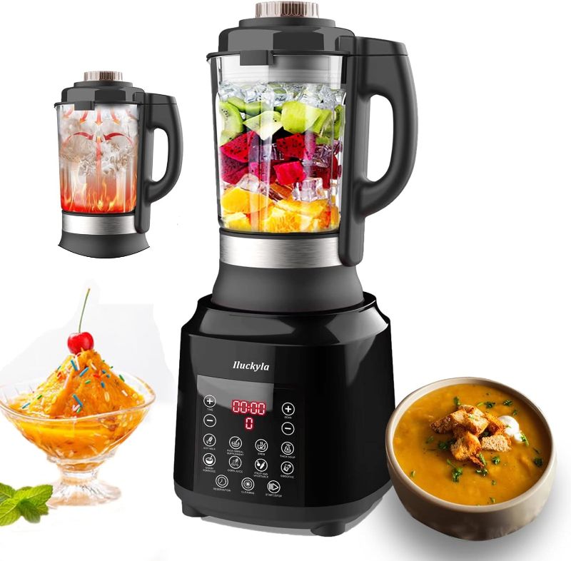 Photo 1 of Blender for Kitchen, Nut Milk Maker Machine,Smoothie Maker,Food Processor, Baby Food Blender,Juicer,Professional-Grade, with Heating Function and Timer 1200W for Shakes and Smoothies, Crushing Ice,Soup, Fish, Fruit and Vegetable Juice, Baby Food, Soybean 