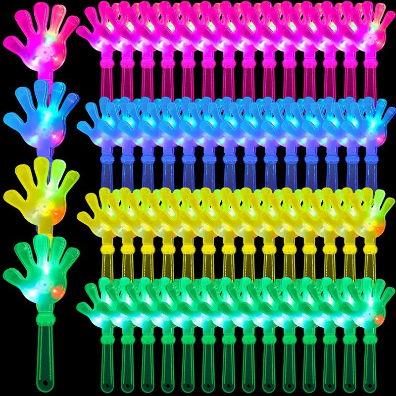 Photo 1 of 60 Pack LED Hand Clappers Noisemakers Bulk LED Light Noise Makers Party Favors Plastic Noisemakers for Kids Adults Sporting Events Game Accessories Fiesta Birthday Carnival Concert Gifts, 9.4 Inch
