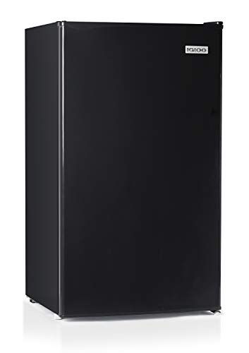 Photo 1 of Igloo IRF32BK6A 3.2 Cu.Ft. Single Door Compact Refrigerator with Freezer, Slide Out Glass Shelf, Perfect for Homes, Offices, Dorms, Black
