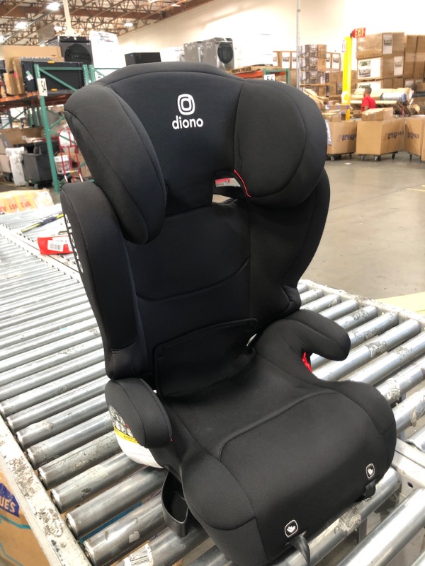 Photo 2 of Diono Cambria 2 XL 2022, Dual Latch Connectors, 2-in-1 Belt Positioning Booster Seat, High-Back to Backless Booster with Space and Room to Grow, 8 Years 1 Booster Seat, Black NEW! Black