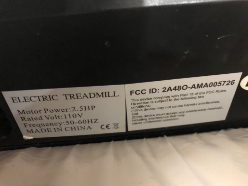 Photo 4 of ***LEAKING OIL - POWERS ON - UNABLE TO TEST FURTHER***
FYC Under Desk Treadmill Walking Pad, 2.5HP Electric Treadmill