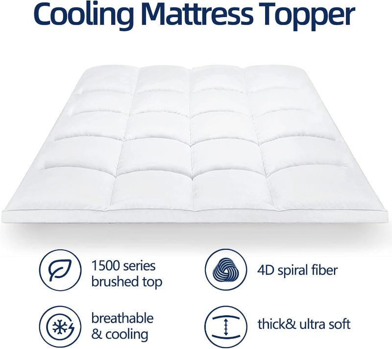 Photo 1 of  Topper King for Back Pain,Thick Mattress Pad Cover--king