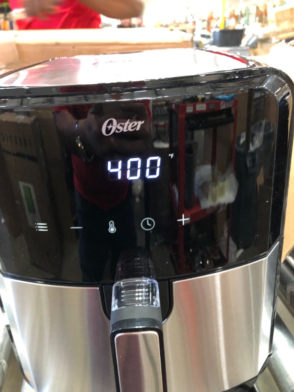Photo 2 of ***SEE NOTES***Oster DiamondForce Nonstick XL 5 Quart Digital Air Fryer, 8 Functions with Digital Touchscreen 