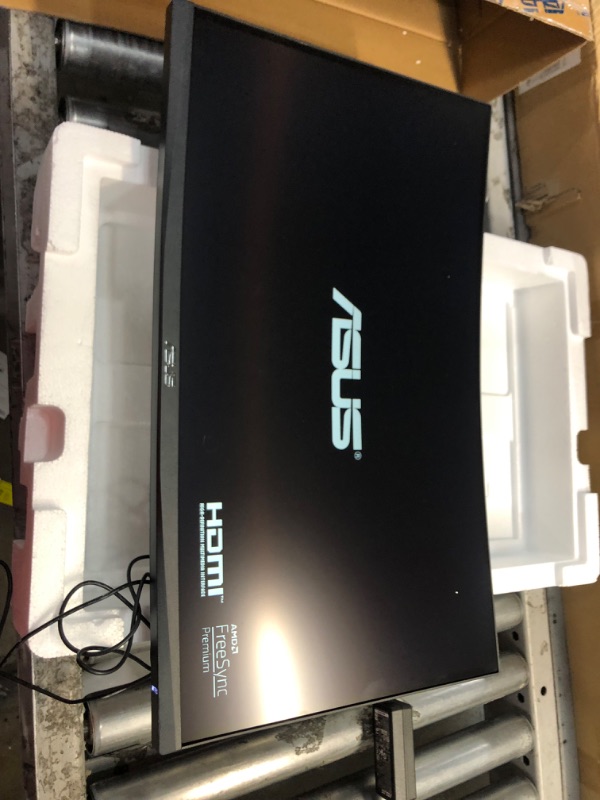 Photo 3 of ASUS TUF Gaming 23.6" 1080P Curved Monitor (VG24VQE) - Full HD, 165Hz, 1ms, Extreme Low Motion Blur, Adaptive-Sync, FreeSync Premium, Shadow Boost, VESA Mountable, DisplayPort, HDMI, BLACK 23.6" Curved FHD 1ms 165Hz FreeSync Premium